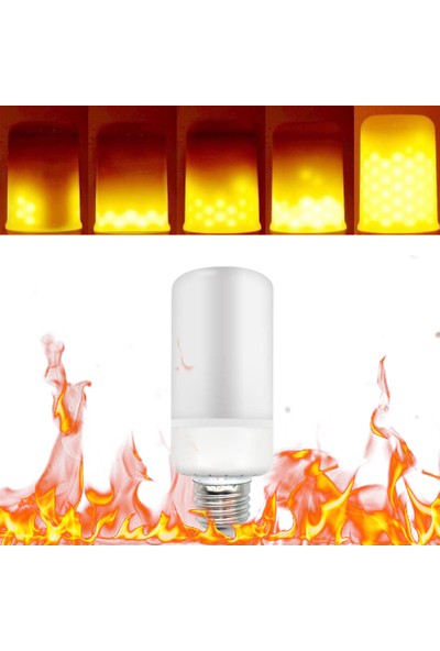 Tomshine LED Alev Titreşen Etkisi Yangın Ampul 3 Aydınlatma