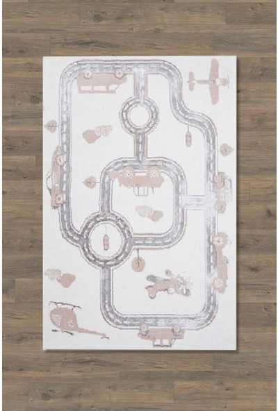 Hc&w Cards Bej 100 x 160 cm Kids Çocuk Halısı