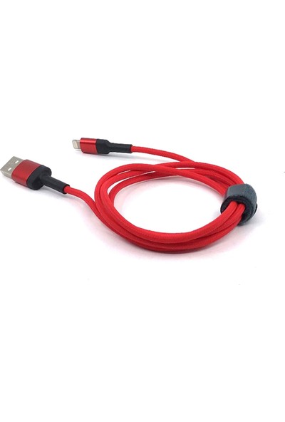 Vonk V19 Iphone USB Data Line Kırmızı Hızlı Şarj Kablosu