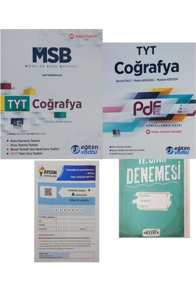 Eğitim Vadisi Yayınları TYT Coğrafya PDF+MSB-(Aydın+Okyanus Deneme )