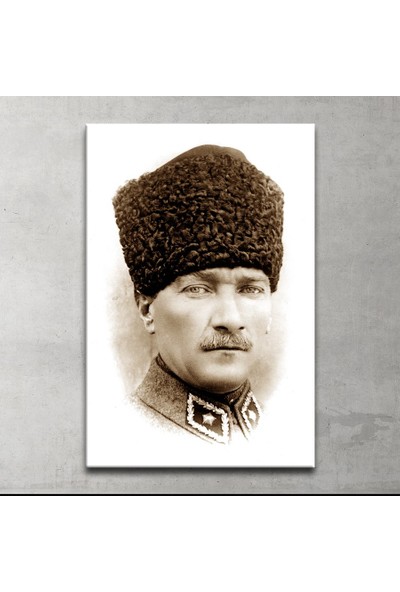 Plustablo Atatürk Portresi Kanvas Tablo