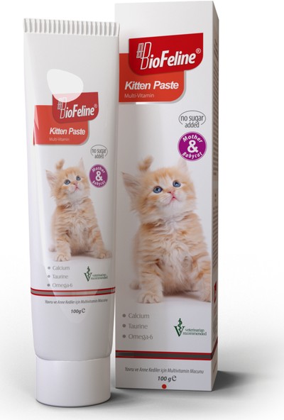 Biofeline Kitten Paste 100 Gr. ( Yavru ve Anne Kedi Macunu )