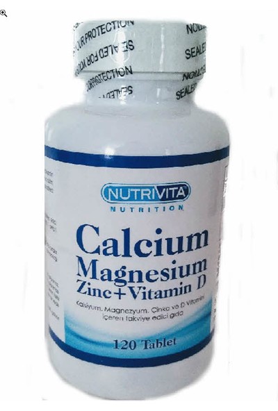 Nutrivita Nutrition Calcium Mağnesium Zinc Vitamin D