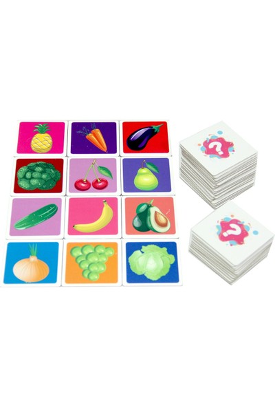 Parstek Memory Game Meyve-Sebze Hafıza Oyunu