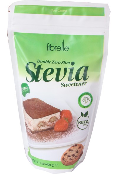 Fibrelle Double Zero Slim Stevia Sweetener 400 gr Sıfır Kalori