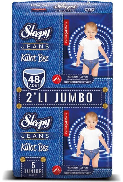 Sleepy Jeans Külot Bez Junior 5 No 24'lü x 2'li