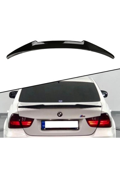 Araba Alışveriş Bmw Tuning E90 2005-09 Bagaj Üstü Boyalı Yarasa Spoyler/spoiler