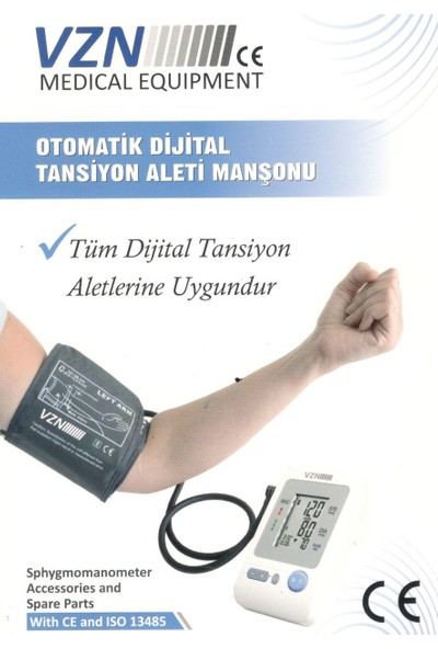Vzn Digital Otomatik Tansiyon Aleti Uyumlu Manşon - Manşet 22 - 36 cm