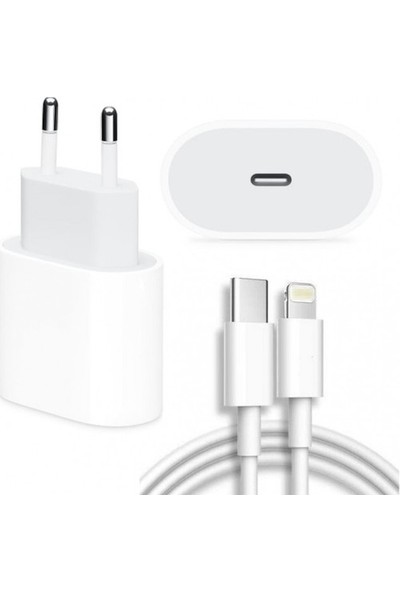 Bydiz Apple iPhone 11 - 11 Pro - 12 - 12 Pro 13 - 13 Pro ve Max Uyumlu Hızlı Şarj Aleti ve Kablo 20W