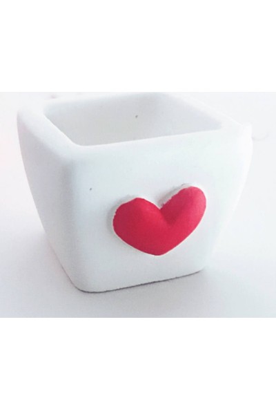 Morlalem Kalpli Minyatür Kare Sükülent Saksı Silikon Kalıp K-176