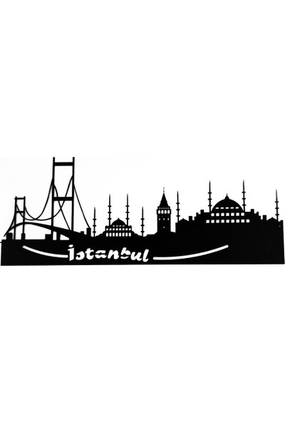 Aleda Istanbul Silüeti Lazer Kesim Metal Tablo