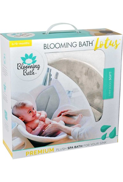 Blooming Bath Lotus Bebek Banyo Matı Beyaz/Açık Gri/Koyu Gri