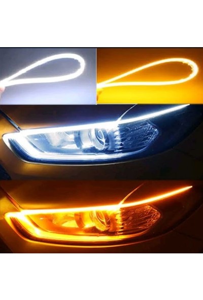 Boğaziçi Kayar LED -Far Kaşı -Sinyal Özellikli Far Üstü 60 cm Kayar Led-