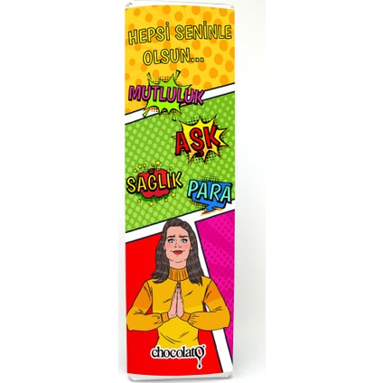 Hepsi Seninle Olsun 300 gr BitterFıstıklı Tablet Çikolata