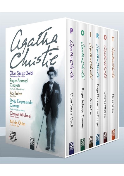 Ölüm Sessiz Geldi - Acı Kahve - Doğu Ekspresinde Cinayet - Cinayet Alfabesi - Nil'de Ölüm (Ciltli) - 6 Kitap - Agatha Christie
