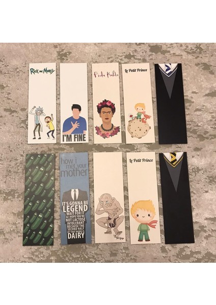 Karışık Desenli Kitap Ayraç Seti 10'lu PYTKKAYR00011