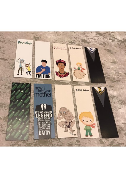 Karışık Desenli Kitap Ayraç Seti 10'lu PYTKKAYR00011