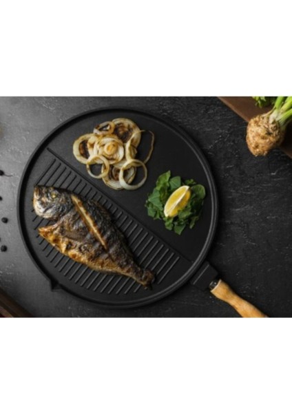 Xl Titanyum Döküm Tava 30 cm