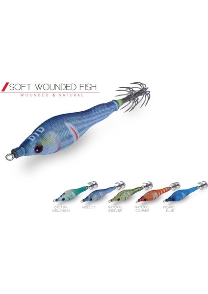 Soft Wounded Fish 1.5 Natural Comber
