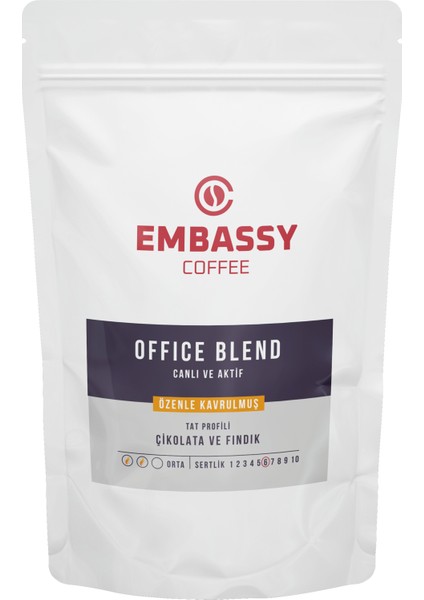 Embassy Coffee Office Blend Filtre Öğütülmüş Kahve 1 kg