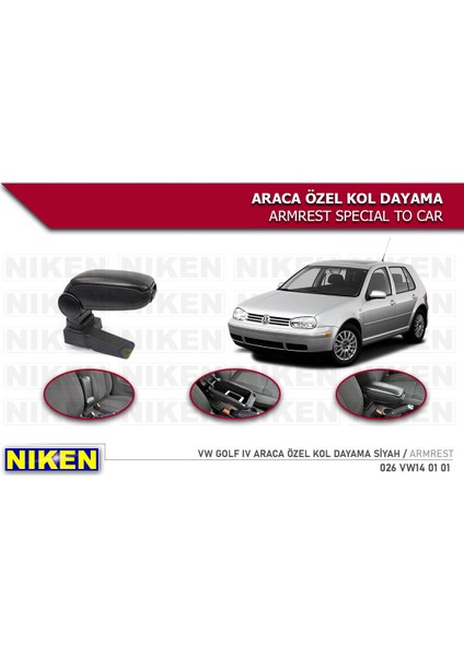 Volkswagen Golf 4 Araca Özel Kol Dayama Kolçak 2015 Sonrası