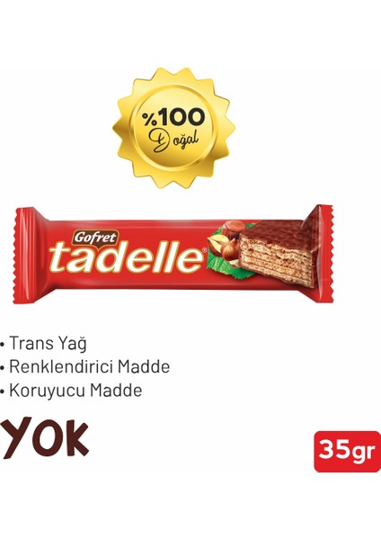 Sütlü Çikolata Kaplamalı Gofret 35 gr (5'li Paket)