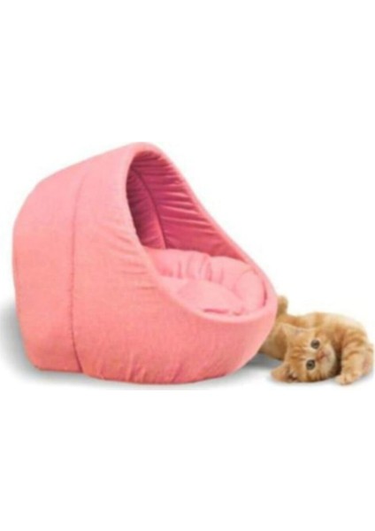 Kedi Mağara Ev Yuvası Yıkanabilir 40X40 cm