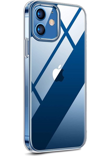 Apple iPhone 12 Kılıf + Ekran Koruyucu A+ Şeffaf Lüx Süper Yumuşak 0.3mm Ince Slim Silikon