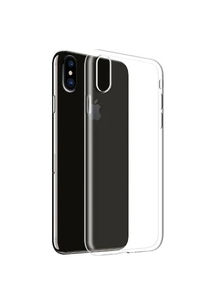 Apple iPhone Xs Max Kılıf A+ Şeffaf Lüx Süper Yumuşak 0.3mm Ince Slim Silikon