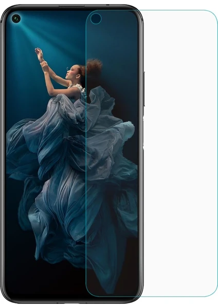 Huawei Honor 20 Ekran Koruyucu Kısa Temperli Sert Cam 9H Kırılmaz Cam Koruma Maxi