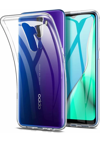 Oppo A9 2020 Kılıf A+ Şeffaf Lüx Süper Yumuşak 0.3mm Ince Slim Silikon