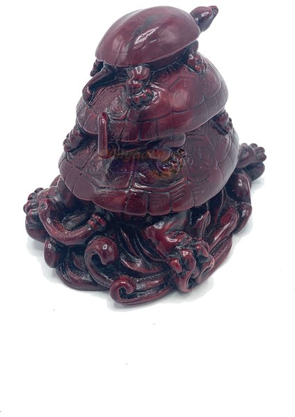 3lü Üstüste Kaplumbağa Biblo Kahverengi modelleri