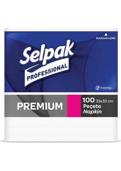 Selpak Professional Premium Peçete 33X33CM 100'LÜ