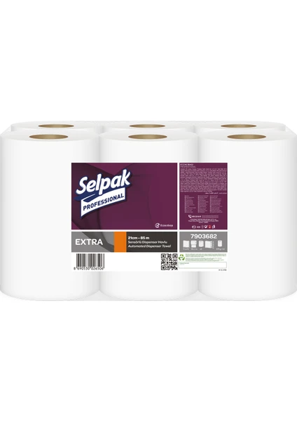 Selpak Professional Extra Sensörlü Havlu 21CM - 85 mt 36GR/M2 (7903682)