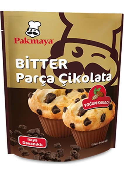 Coşkun Pastacılık Pakmaya Bitter Parça Çikolata 70 gr