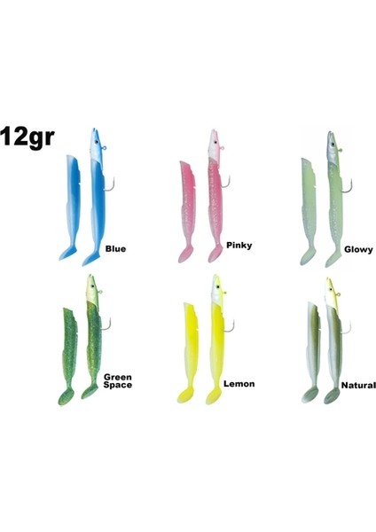 Fujın Salt Eel 10CM 12GR X2+1 Silikon Yem