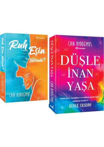 Ruh Eşin Nerede - Düşle İnan Yaşa - Can Aydoğmuş - 2 Kitap