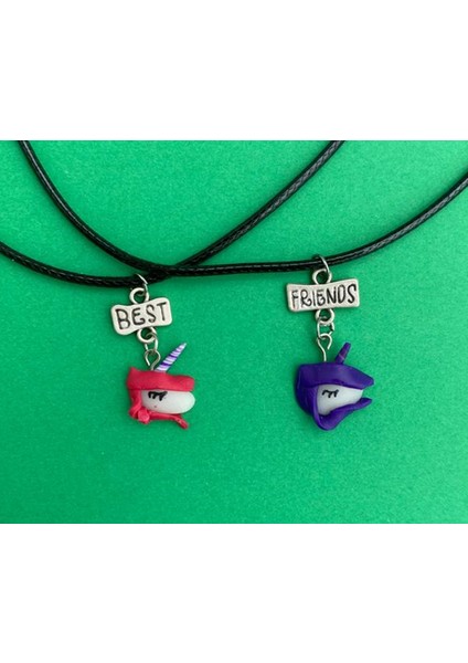 Unicorn Bff Best Friends 2li Suni Deri Ipli Kolye PYTKKT001000