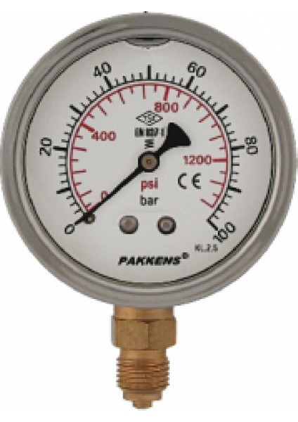 Manometre Gre. 1/2-100MM 100 Bar