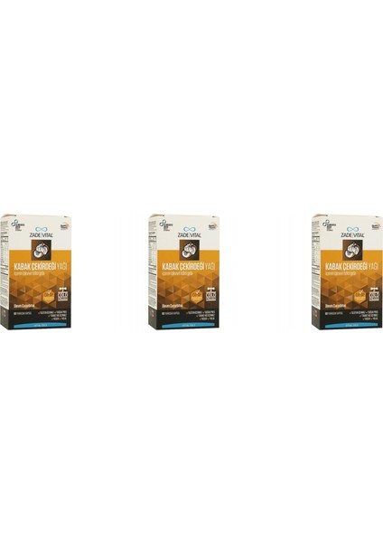 Kabak Çekirdeği Yağı 60 Kapsül 3'lü Paket