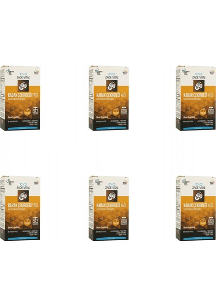 Kabak Çekirdeği Yağı 60 Kapsül 6'lı Paket