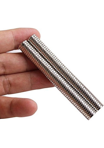 Neodyum Mıknatıs, Küçük Yuvarlak 10x1,5 mm Disk Magnet (25 Adet Set)