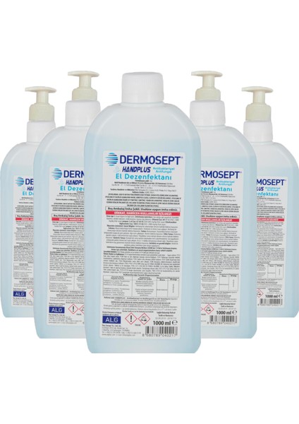 Handplus El ve Cilt Dezenfektanı Pompalı 1000 ml x 9