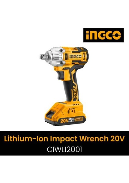 Power Pro Speed 20V 2AH Çift Akülü Somun Sıkma Bijon Setli CIWLI2001