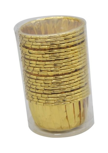 20LI Metalize Folyo Cupcake Kalıbı Gold 7cm fiyatları