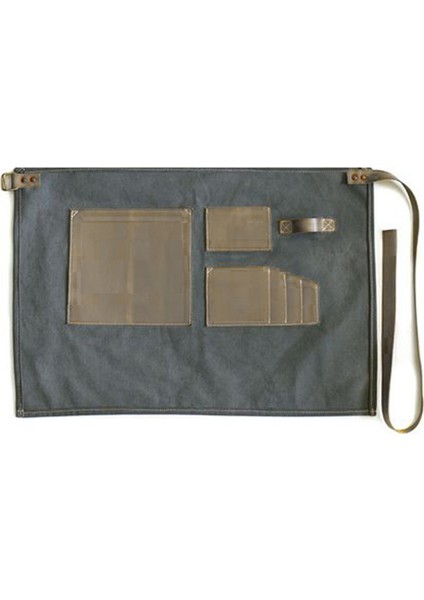 Kişiye Özel Nakışlı Belden Mutfak Iş Önlüğü Barista Master Chef Garson Önlük - Krem