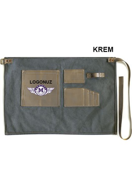 Kişiye Özel Nakışlı Belden Mutfak Iş Önlüğü Barista Master Chef Garson Önlük - Krem fiyatları