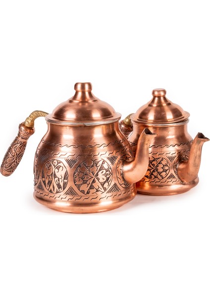 Old Passion El Yapımı Eskitme Bakır Çaydanlık