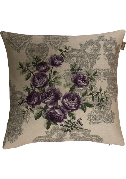 Rose Luster Goblen Kırlent 45 x 45 cm