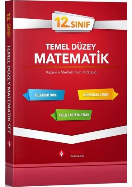 Sonuç Yayınları 12.Sınıf Temel Düzey Matematik Kazanım Merkezli Soru Kitapçığı